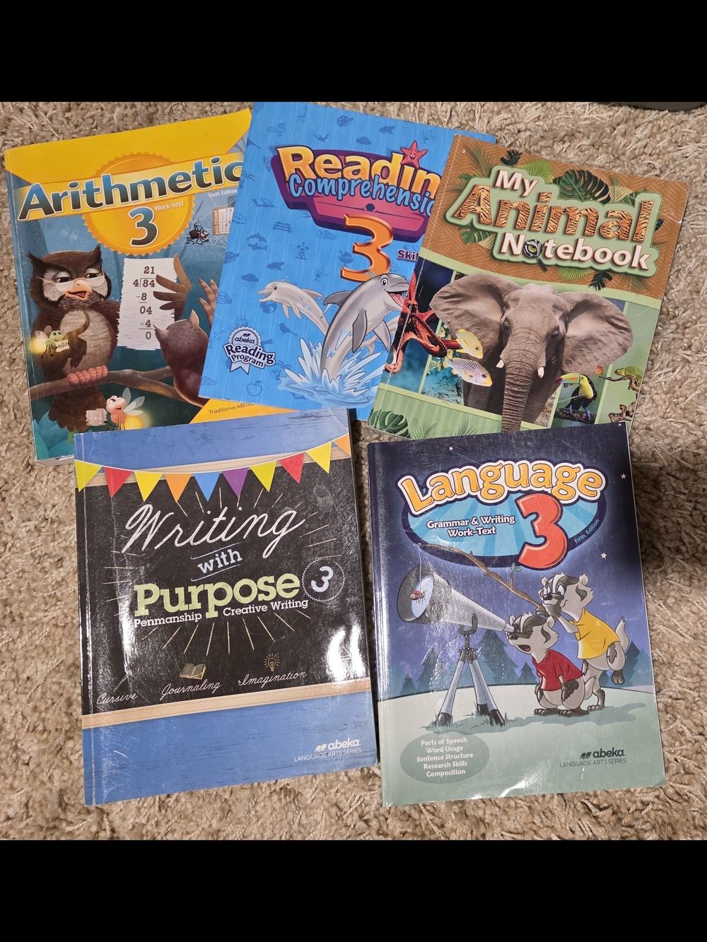 Abeka Grade 3 Workbook Set MISSING LESSONS